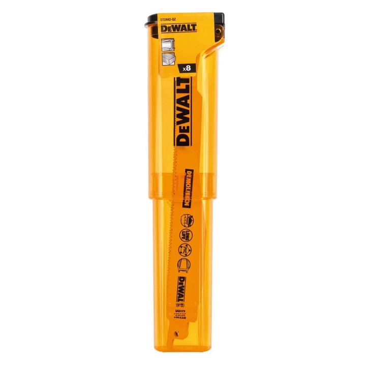 Set 8 Panze de ferastrau alternative, Long Life, Dewalt