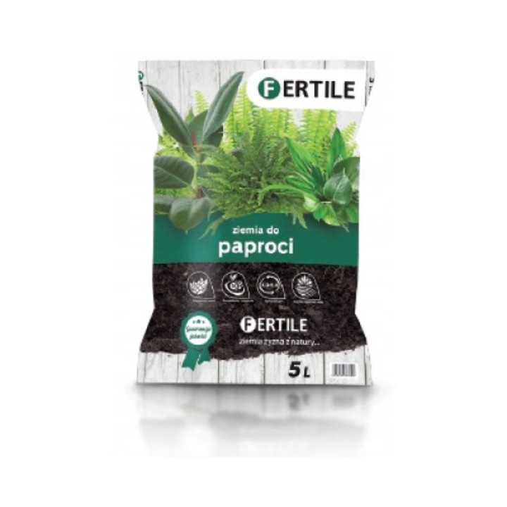 Substrat de sol pentru ferigi, Fertile, 5 L