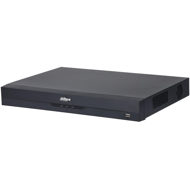 Registrator IP Dahua NVR5216-16P-EI, rezolutie 32 Mpx, 2 discuri, 16 camere, PoE, HDMI