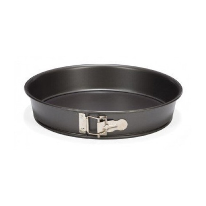 Tortaforma, Patisse, Acél, Tapadásmentes, 30 cm, Fekete