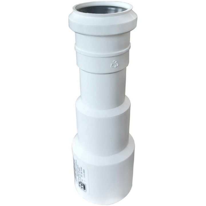 Szűkítő, UN, polipropilén, 150 mm, fehér