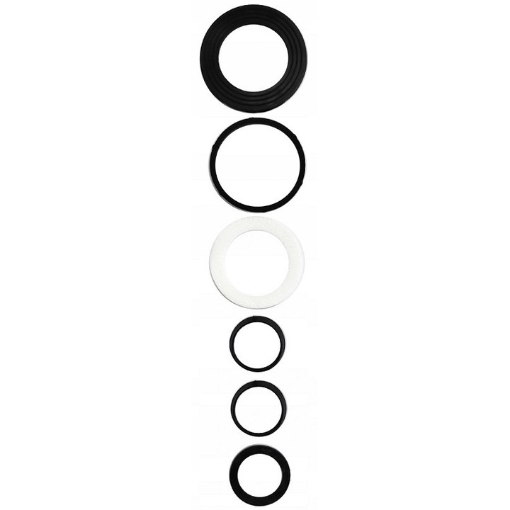 Set garnituri lavoar, UN, Negru/Alb