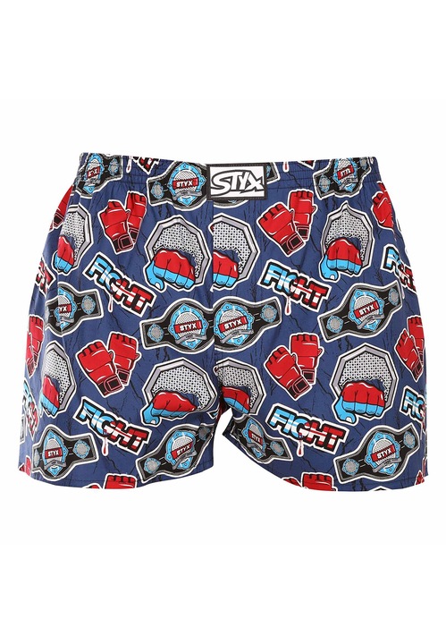 Boxeri pantaloni barbati, Styx, Model lupta, Multicolor, Multicolor