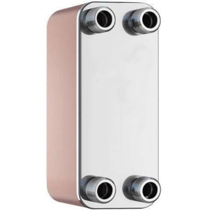 Schimbator de caldura, Secespol, Inox, Roz/Argintiu