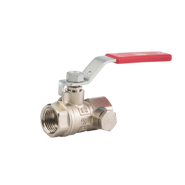 Robinet Cu Bila, Sena, Va30, Alama, 3/4Gw X 3/4Gw, Argintiu/Rosu