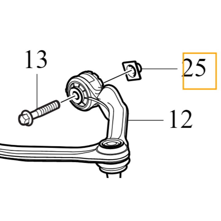 Piese auto, Volvo, nakretka sruby wahacza, 31109328 OE, noua, originala
