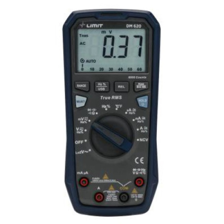 Мултиметър DM620, лимит, черен