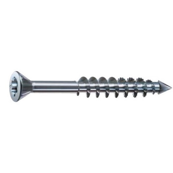 Set 200 suruburi, Spax, Zinc, 3.5x40 mm, Argintiu
