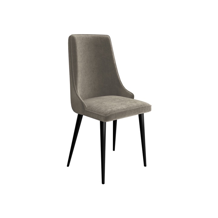 Scaun Earp, MIRJAN24, negru / gri, 48x55x91 cm