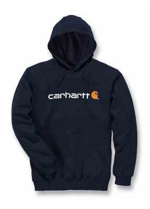 Hanorac barbati, Carhartt, Signature Bumbac/Poliester, Negru mat