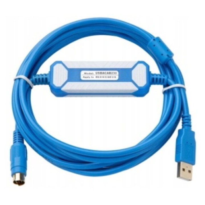 Cablu de programare, Delta, PVC, USB/NEC, Windows 7/XP/Vista/10, 2.5m, Albastru