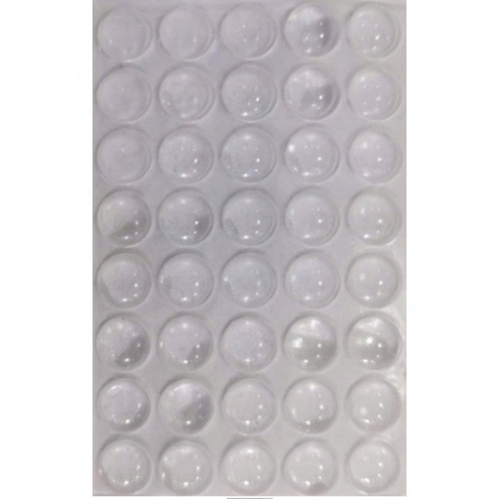 Set 40 tampoane protectie mobila, Aspro, Silicon, 9 mm, Transparent