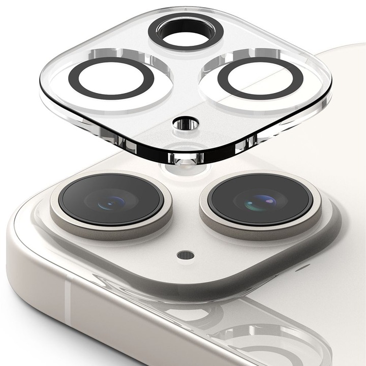 2 db-os Ringke Protector kameraüveg fólia készlet, amely kompatibilis az iPhone 15 / 15 Plus Clear készülékkel