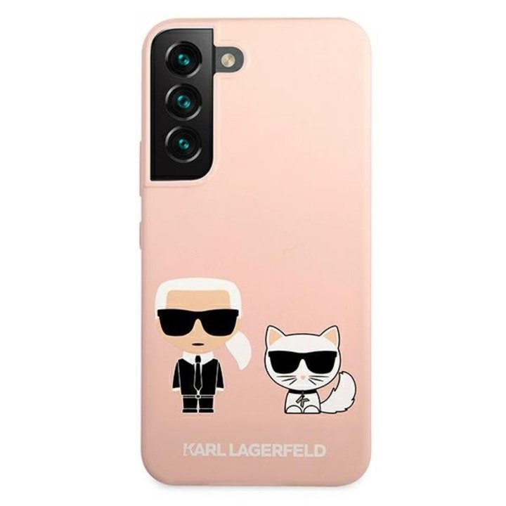 Husa rigida, Karl Lagerfeld, Galaxy S22+, Silicon, Roz