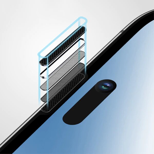 Folie Sticla pentru iPhone 15 Pro Max, Kribo Premium Fit cu filtru anti-praf, Transparenta Ultra HD, Protectie Ecran Premium, Full Cover, Full Glue