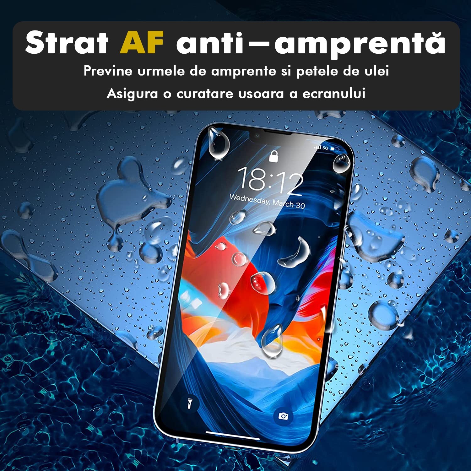Folie Sticla pentru iPhone 15 Pro Max, Kribo Premium Fit cu filtru anti-praf, Transparenta Ultra HD, Protectie Ecran Premium, Full Cover, Full Glue