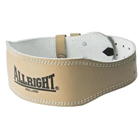 Centura culturism, Allright, Piele naturala, Bej, M - eMAG.ro