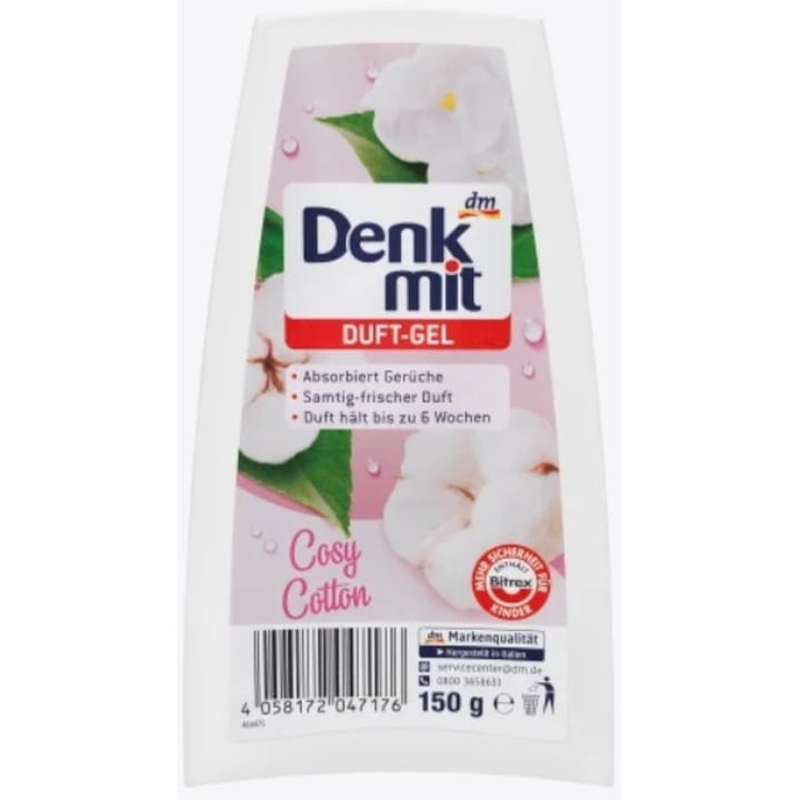 Denkmit, Cozy Cotton, Gel Freshner, 150g