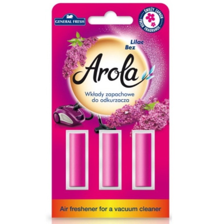Set 3 odorizante pentru aspirator, General Fresh, Mov