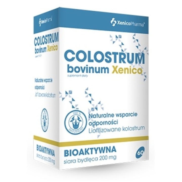 Хранителна добавка Colostrum Bovinum, 60 капсули