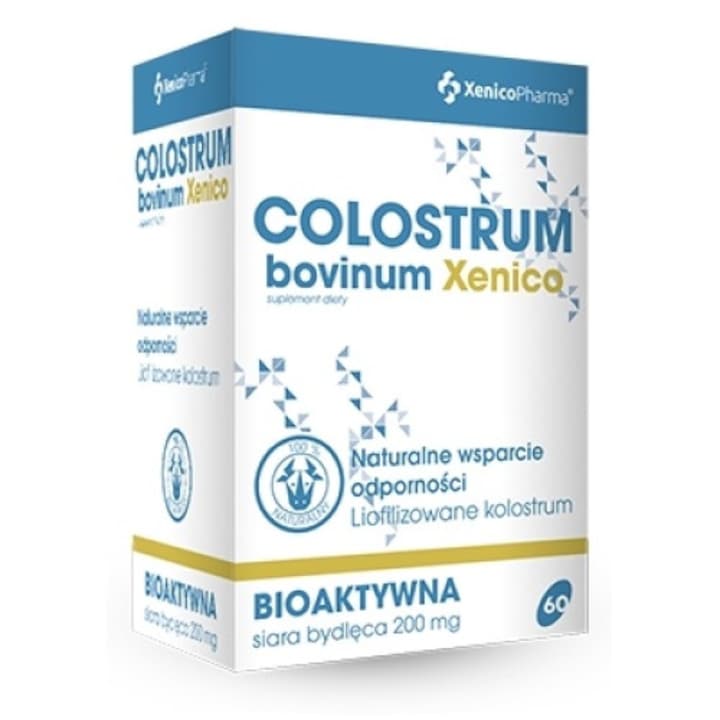Хранителна добавка Colostrum Bovinum, 60 капсули