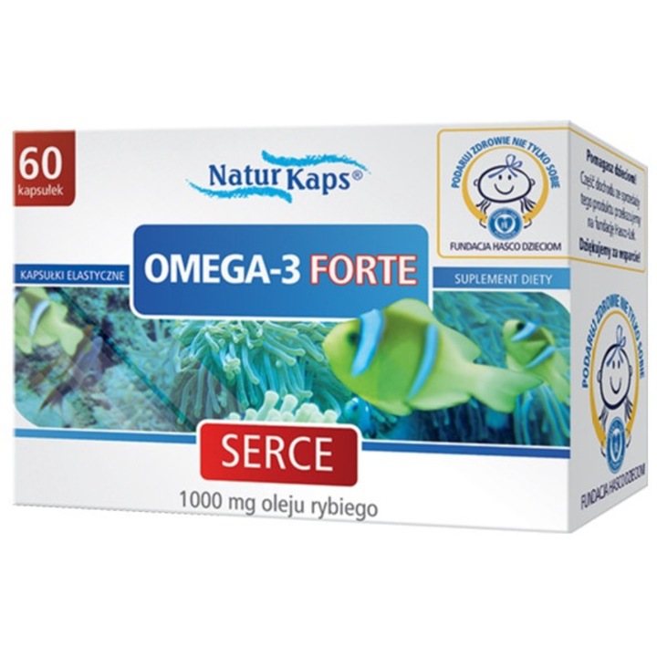 Хранителна добавка Omega-3 Forte Naturkaps, 60 капсули - eMAG.bg