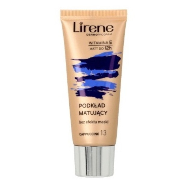 Матиращ флуид, Lirene, 13 Cappuccino Nature Matte, 30 мл