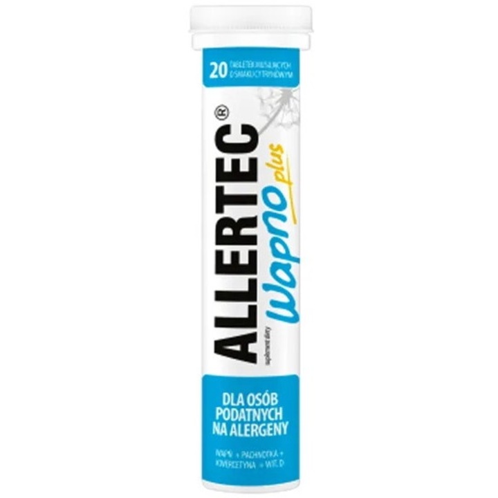 Supliment alimentar Allertec Wapno Plus, Polpharma, 20 tablete efervescente
