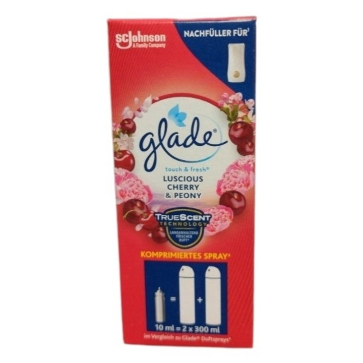 Пълнител за ароматизатор Glade, Череши/Божур, 10 мл - eMAG.bg