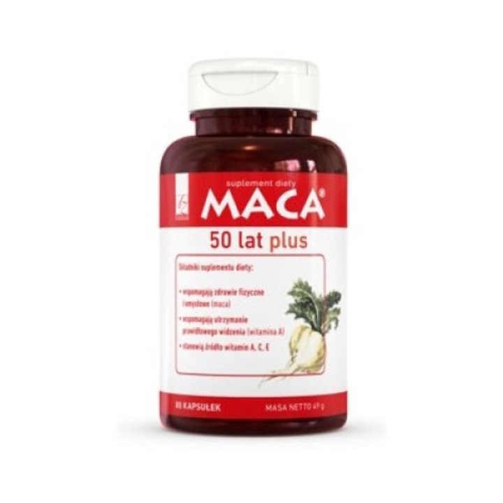 Хранителна добавка Maca Plus, AZ Medica, 80 капсули