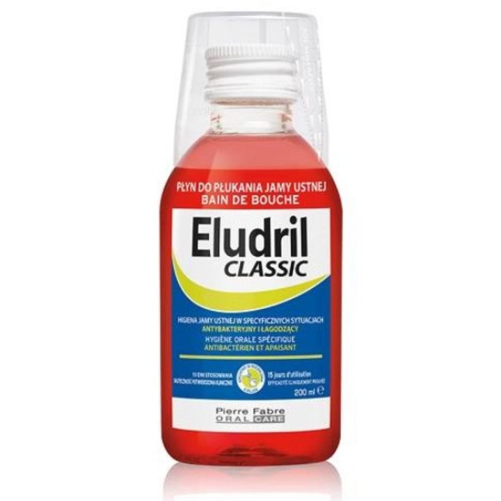 Eludril Classic, Szájvíz, 200 ml