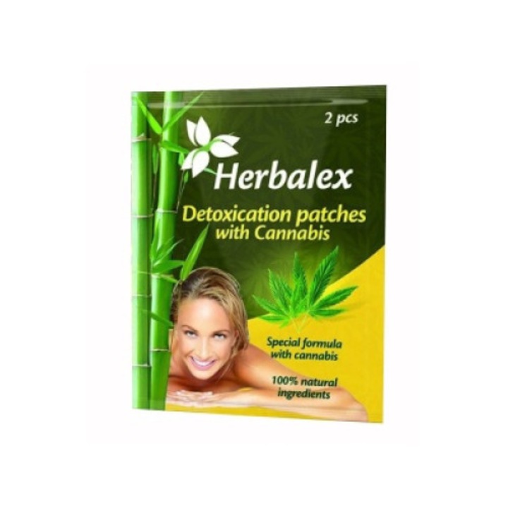 Комплект от 2 детоксикиращи лепенки, Herbamedicus, Natural, Hemp