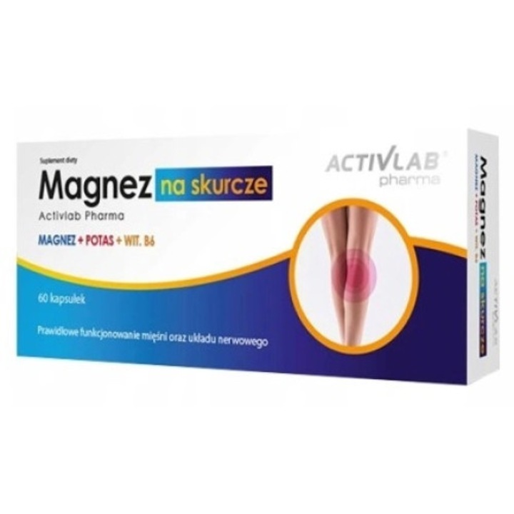 Supliment alimentar pentru crampe, ActivLab, Magneziu, 60 capsule