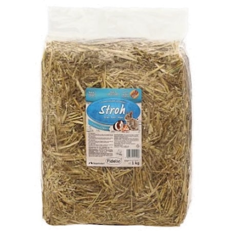 Asternut pentru animale si iepuri miniaturali Fidelio, paie, 1kg - eMAG.ro