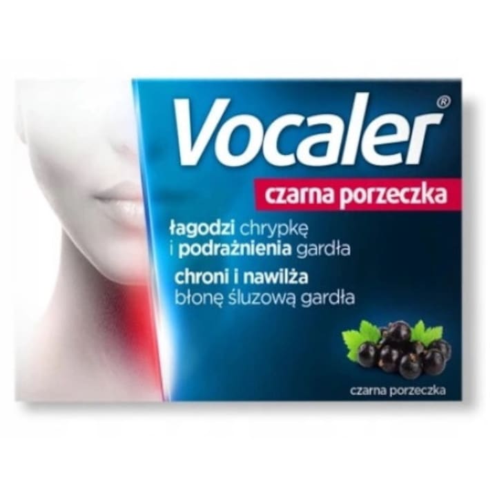 Vocaler, coacaze negre, 12 pastile