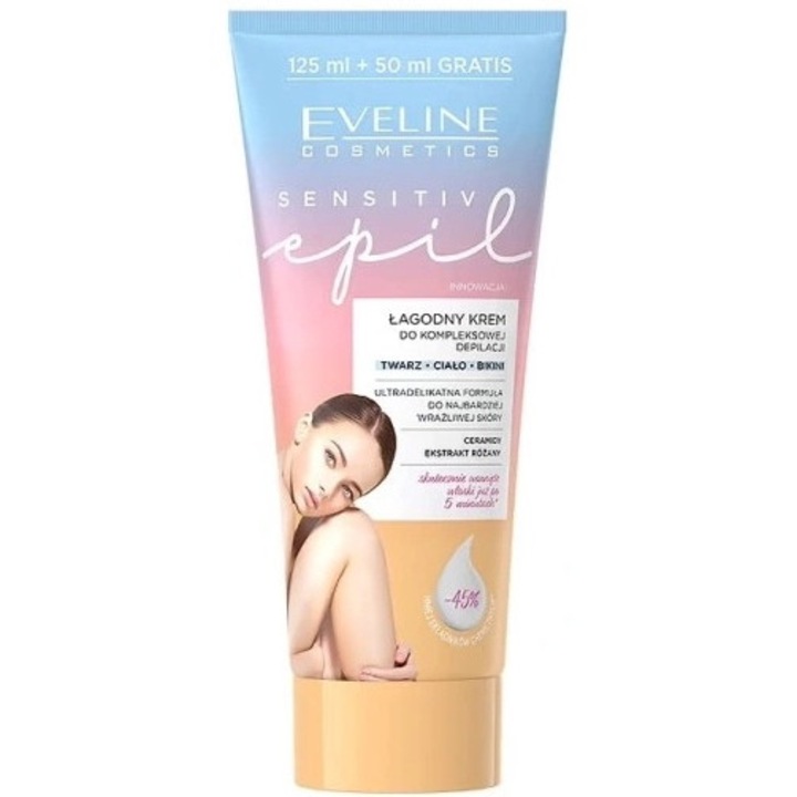 Crema pentru epilare, Eveline, 175 ml
