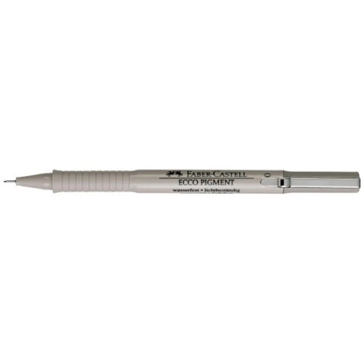 Liner, Faber-Castell, Fin, 0,1 mm, Negru