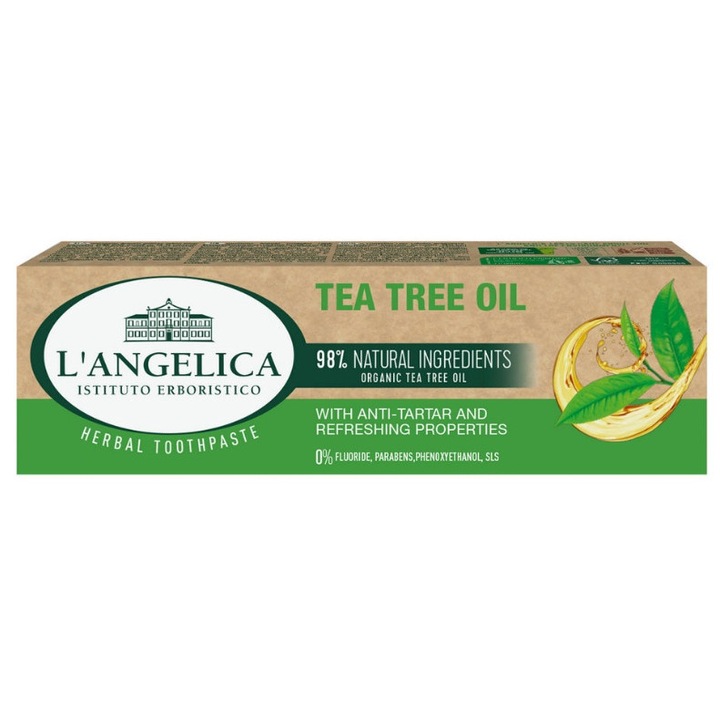 Fogkrém, L'Angelica, Teafaolaj, 75 ml