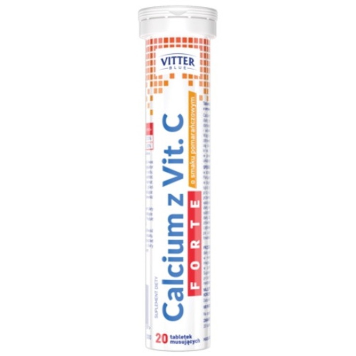 Calciu cu vitamina C Forte, Diagnosis, 20 comprimate efervescente