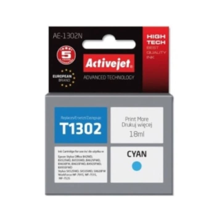 Cerneala pentru Epson AE-1281N, ActiveJet, Negru