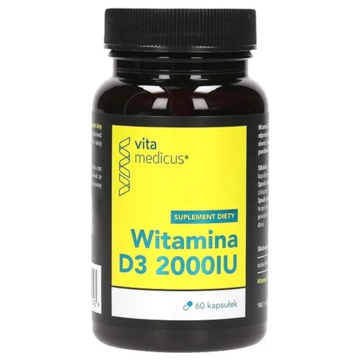 Витамин D3 2000IU, VitaMedicus, 60 капсули