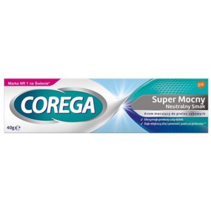 Crema adeziv proteza dentara, Corega, 40 g