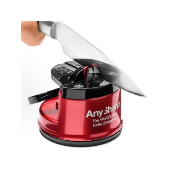 Késélező, AnySharp, LED-es, elektronikus, piros