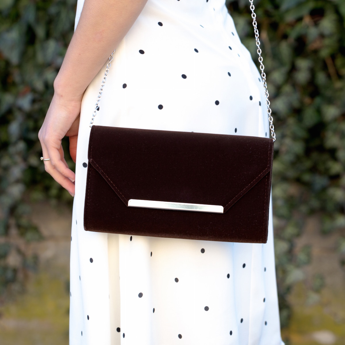 Plic de ocazie catifea maro