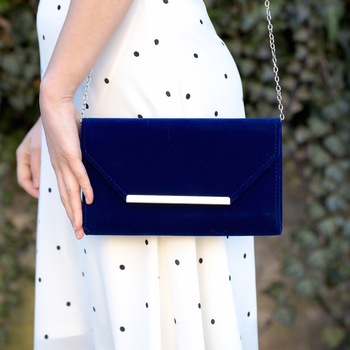 Plic de ocazie catifea albastra Plic de ocazie catifea albastra