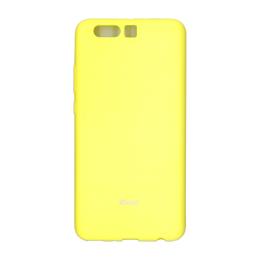 Husa din silicon mat Roar pentru Huawei P10 plus, galben