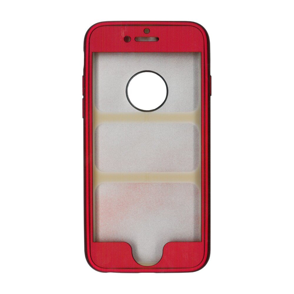 Husa din silicon full body EuroCELL pentru iPhone 7 plus/8 Plus, rosu