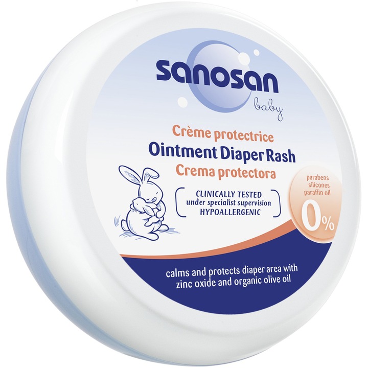 Crema anti-iritatii cu Zinc Sanosan Baby, 150 ml