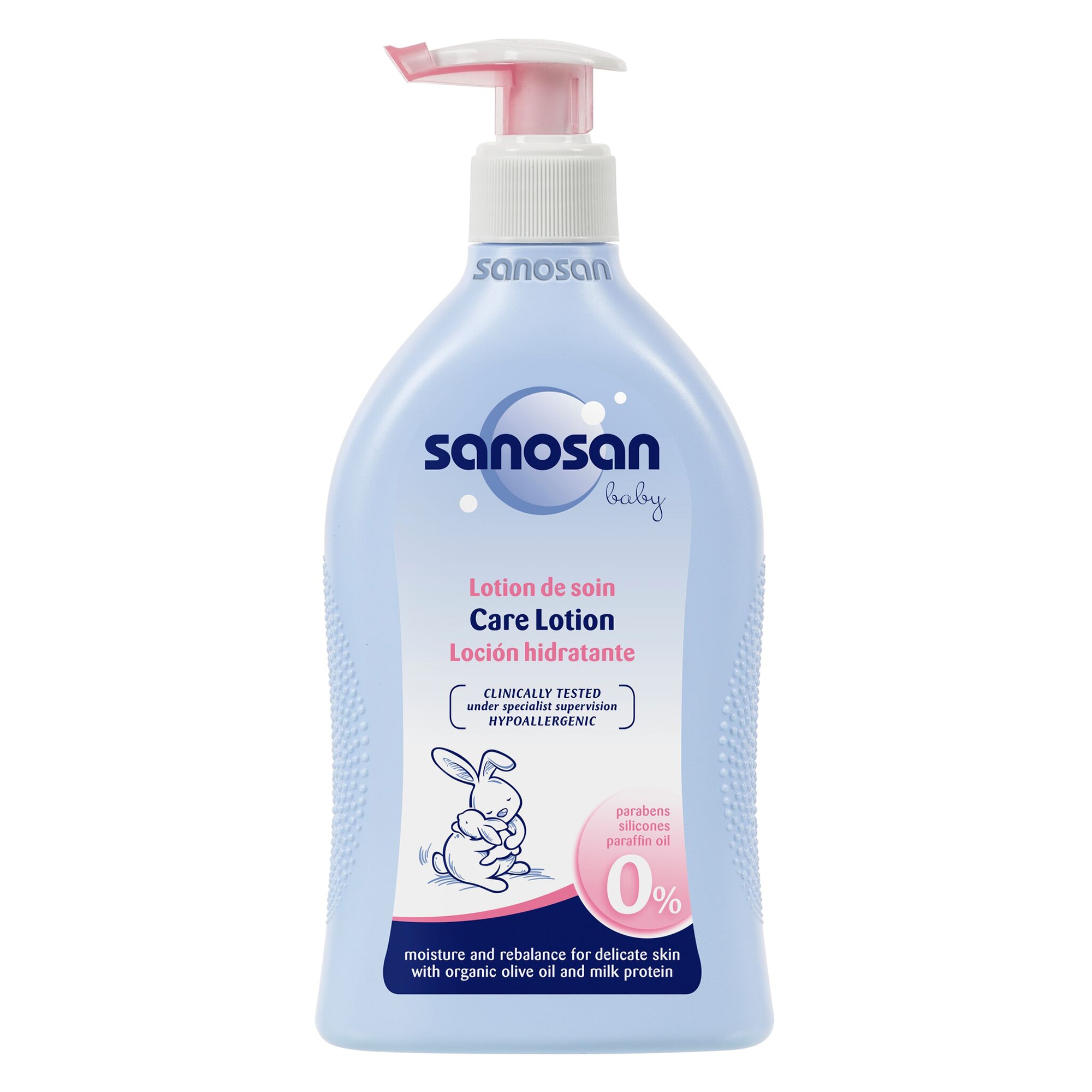 Lotiune de ingrijire cu dispenser Sanosan Baby, 400 ml