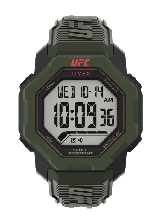 Ceas barbatesc, Timex, Cauciuc, Verde